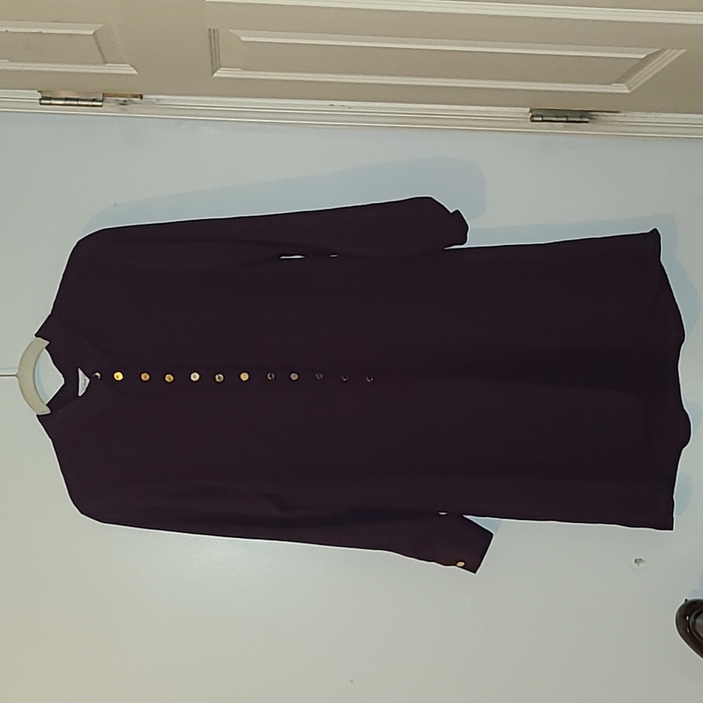 Calvin Klein shirt dress Hi lo